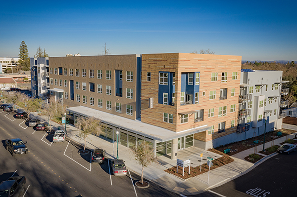 Ariel view of Lohse Apartments in Roseville